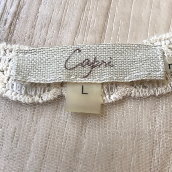 Ivory crochet woven tank - Picture 3 of 4